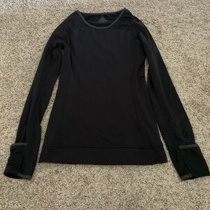 Cuddl Duds Women's Black Long Sleeve Tee